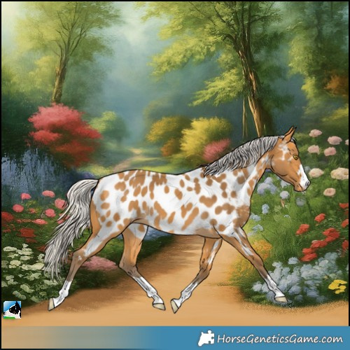 Horse Color:Silver Buckskin Appaloosa 