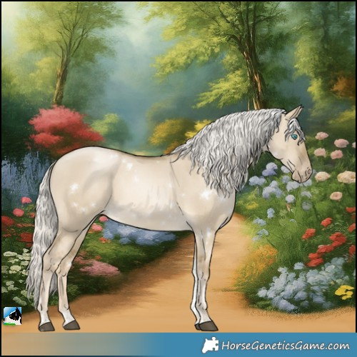 Horse Color:White Spotted Silver Smoky Grullo Snowdrop Tobiano Appaloosa 
