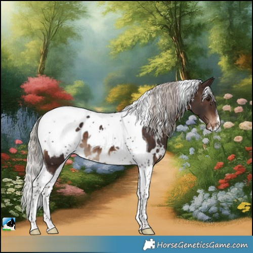 Horse Color:White Spotted Silver Brown Tobiano Appaloosa 