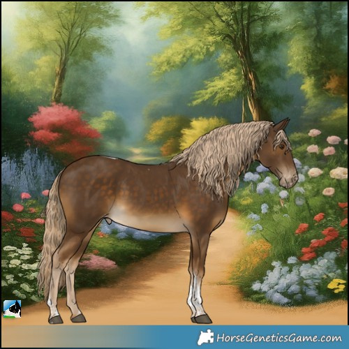 Horse Color:Chocolate Palomino Tobiano Varnish