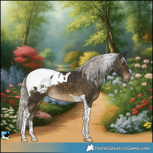 Horse Color:Silver Buckskin Tobiano Appaloosa