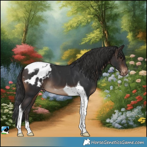 Horse Color:Brown Tobiano Blanket 