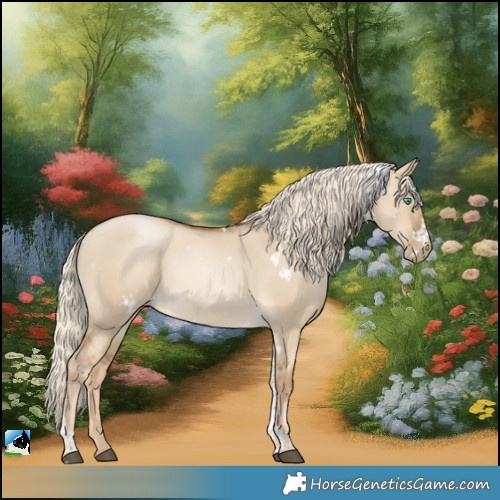 Horse Color:White Spotted Chocolate Palomino Snowdrop Dun Tobiano