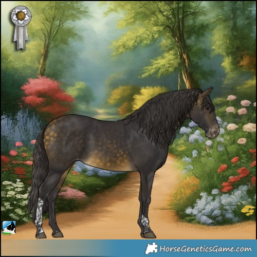 Horse Color:Buckskin Tobiano Varnish