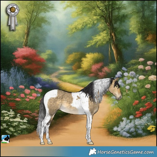 Horse Color:Buckskin Dun Tobiano
