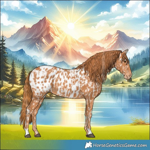 Horse Color:Chestnut Leopard  and Chestnut Near Leopard 