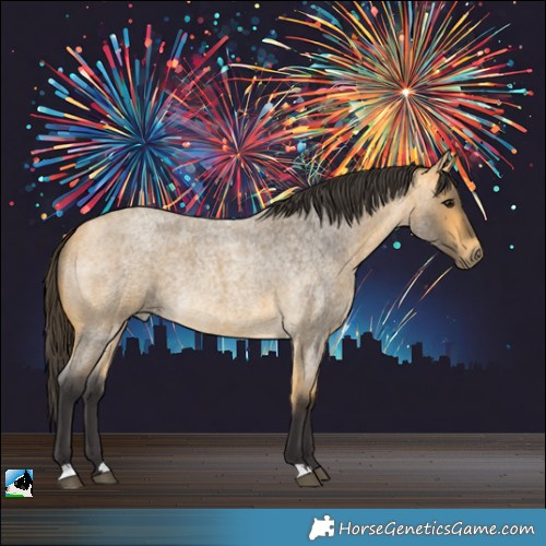 Horse Color:Buckskin Roan Rabicano