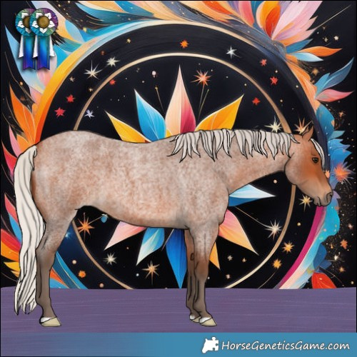 Horse Color:Silver Bay Roan