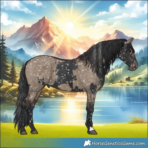Horse Color:Black Appaloosa and Brown Dun Appaloosa