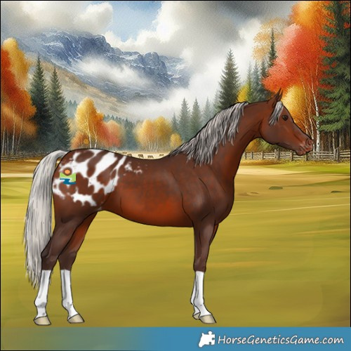 Horse Color:Silver Brown Appaloosa