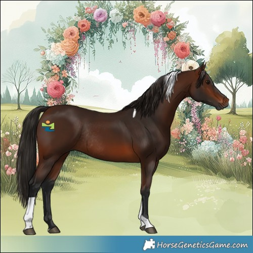 Horse Color:Gray Bay Tobiano Rabicano