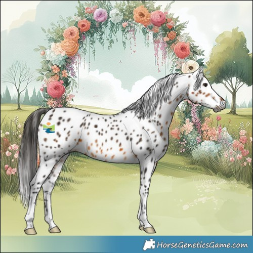 Horse Color:Gray Buckskin Appaloosa