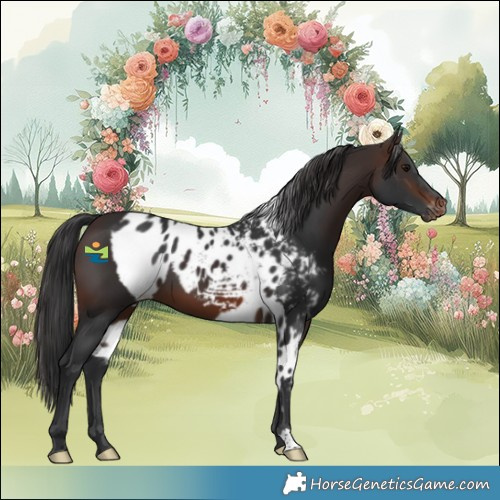 Horse Color:Brown Skewed Appaloosa