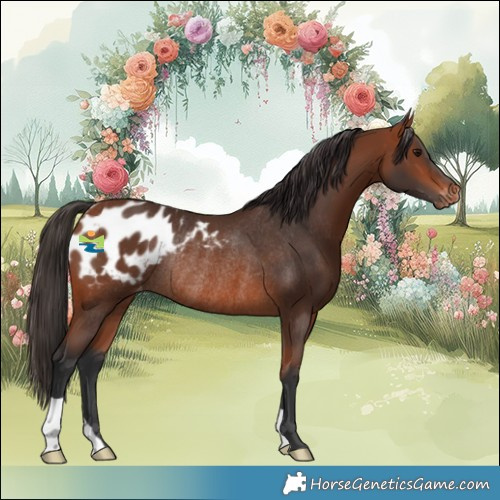 Horse Color:Bay Blanket Rabicano