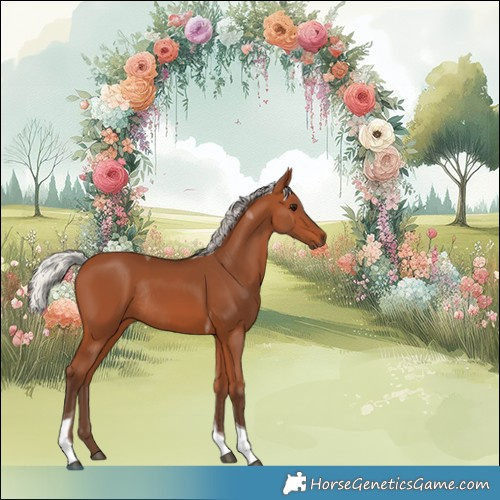 Horse Color:Silver Bay Tobiano Rabicano