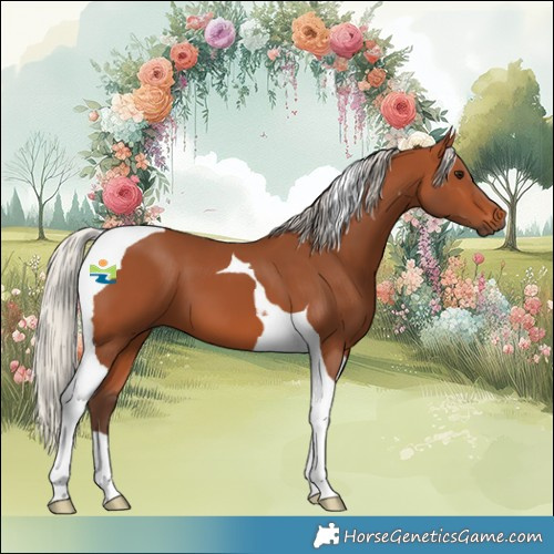 Horse Color:Silver Bay Tobiano