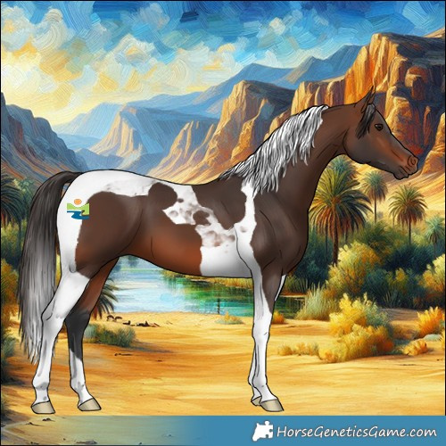 Horse Color:Brown Tobiano