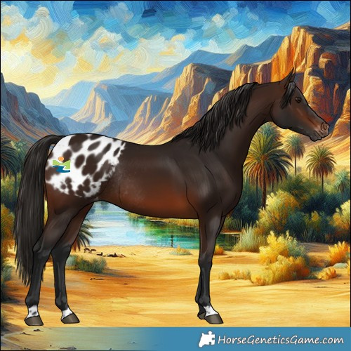 Horse Color:Gray Bay Appaloosa Rabicano