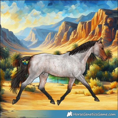 Horse Color:Bay Roan