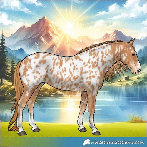 Horse Color:Chestnut Near Leopard and Chestnut Near Leopard