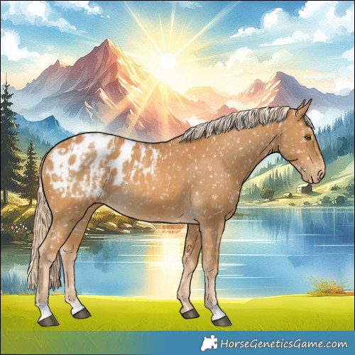 Horse Color:Palomino Blanket and Palomino Blanket Rabicano