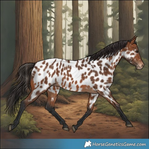 Horse Color:Bay Appaloosa