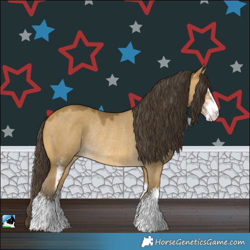 Horse Color:Sable Cream Champagne Dun Sabino Rabicano