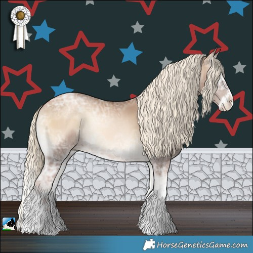 Horse Color:Liver Red Onyx Ice Snowdrop Pearl Splash Rabicano