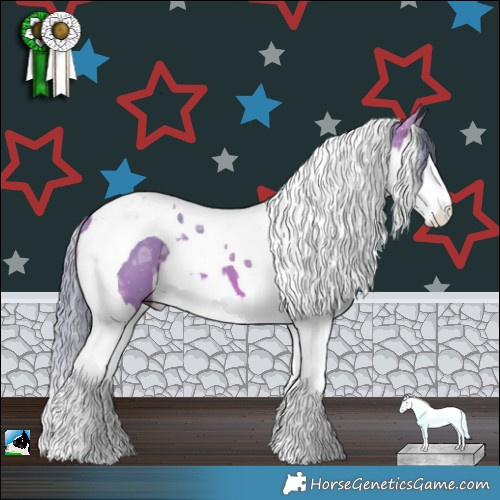 Horse Color:Watercolor Brown Ice Splash Tobiano