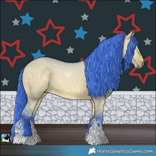 Horse Color:Watercolor Bay Dun Sabino Rabicano 