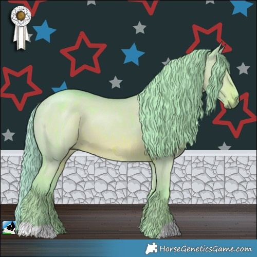 Horse Color:Watercolor Red Dun Brindle 
