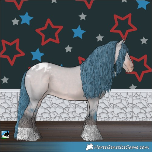 Horse Color:Watercolor Liver Red Dun Varnish 