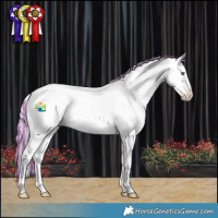 Horse Color:Painted Red Chinchilla Roan Splash