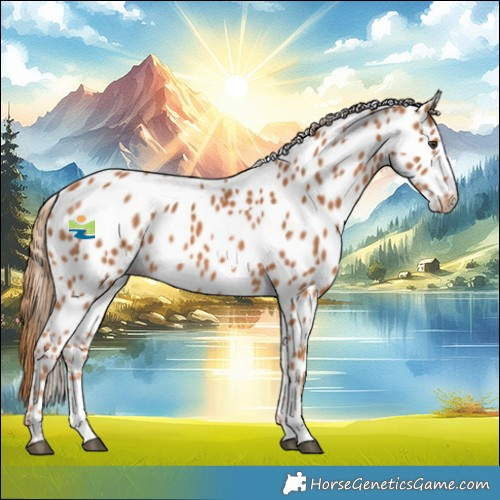 Horse Color:Chestnut Sabino Leopard 