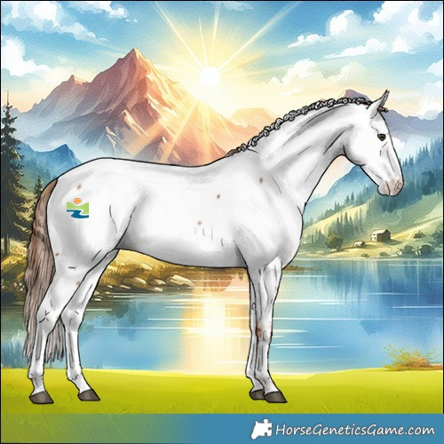 Horse Color:Chestnut Sabino Splash Fewspot 