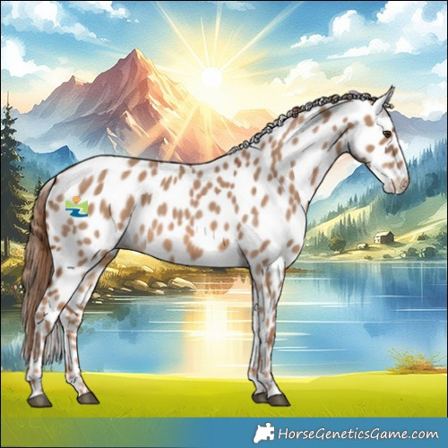 Horse Color:Red Dun Leopard 