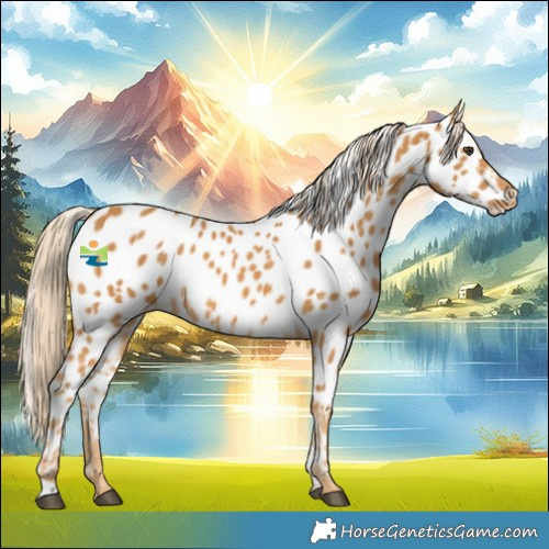 Horse Color:Palomino Near Leopard