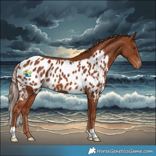 Horse Color:Chestnut Skewed LP Spotted