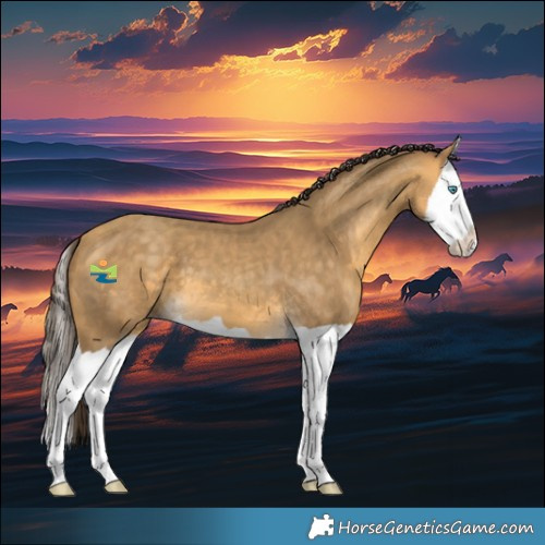 Horse Color:Sable Cream Champagne Splash