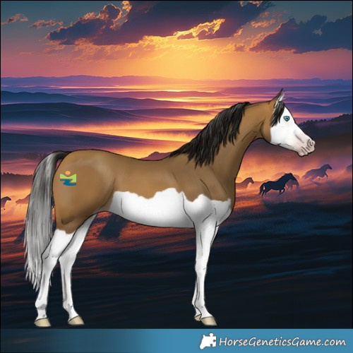 Horse Color:Gray Sable Cream Champagne Splash 