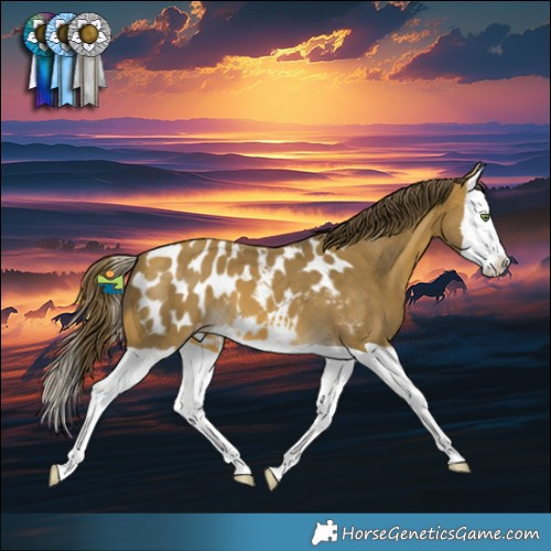 Horse Color:Sable Cream Champagne Splash Appaloosa