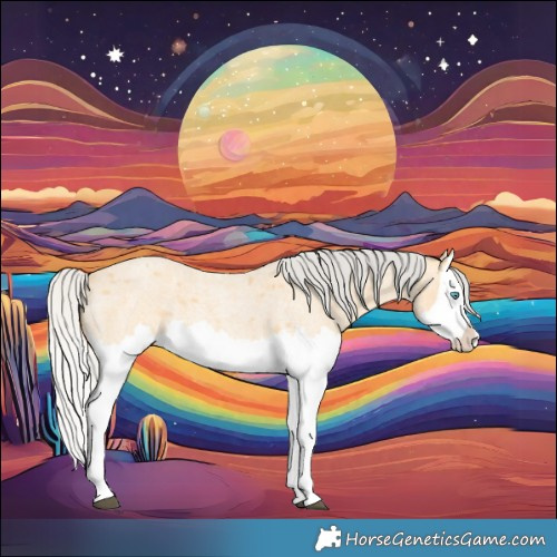Horse Color:Silver Buckskin Roan Splash