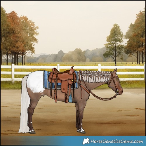 Horse Color:Silver Brown Dun Snowcap
