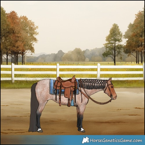 Horse Color:Bay Roan Varnish