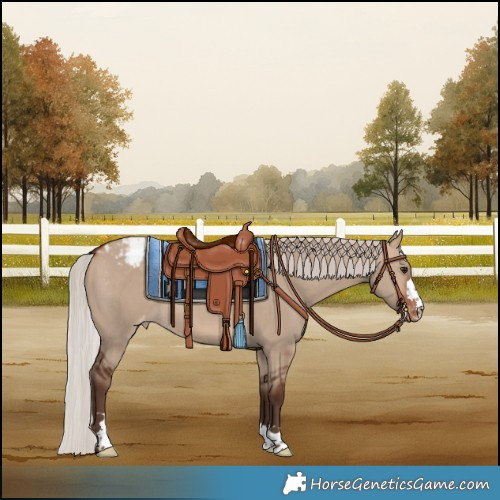 Horse Color:Silver Brown Dun Varnish 
