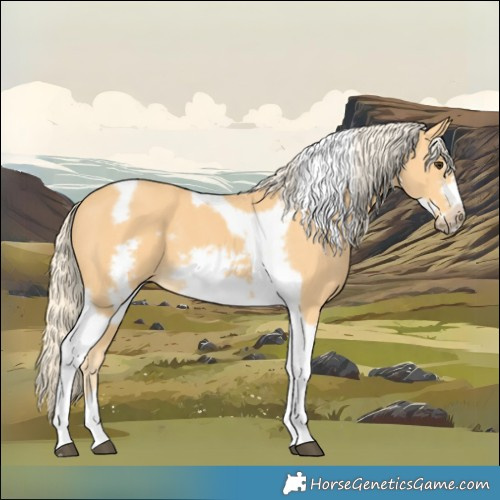 Horse Color:Palomino Tobiano Frame 
