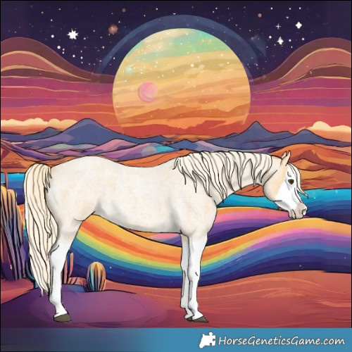 Horse Color:Palomino Roan Splash 