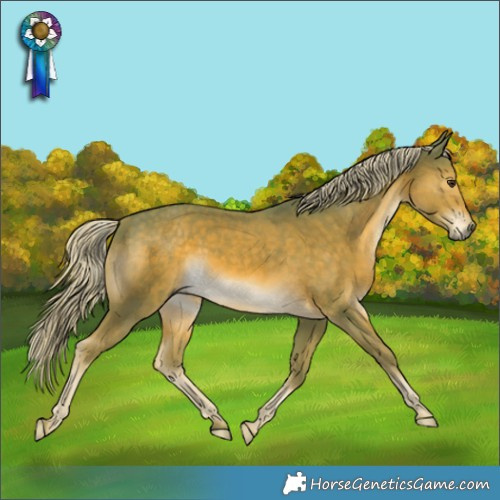 Horse Color:Watercolor Chocolate Palomino 
