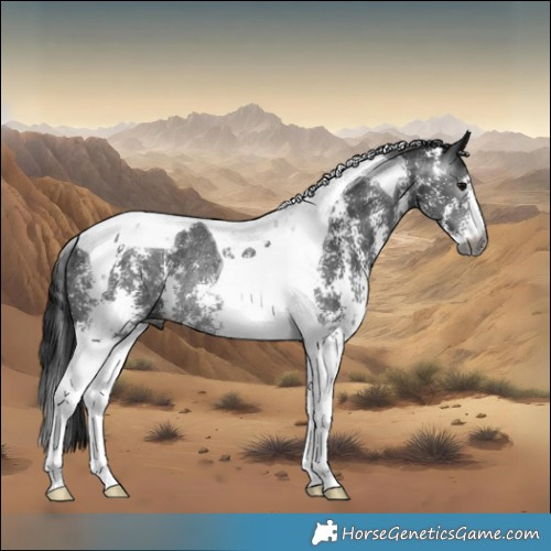 Horse Color:Gray Black Sabino Tobiano Rabicano 