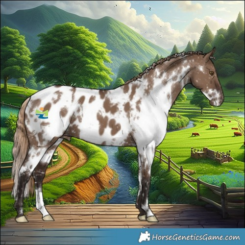Horse Color:White Spotted Liver Red Dun Blanket 